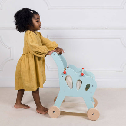 Chariot de courses (avec sac en tissu amovible) - Jeu Montessori enfant