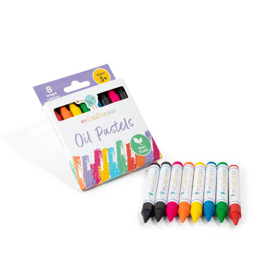 Pastels à l'huile Ensemble de 8 pièces non toxiques - Jeu éducatif pour enfant