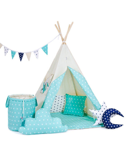 Ensemble de tipi pour enfant Vert pâle Ciel