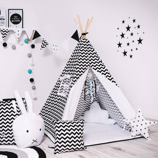 Ensemble de tipi pour enfant Blanc Cerfs-volants