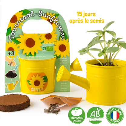 Kit pour apprendre à jardiner - Tournesol Bio