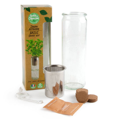 Jardin autonome - Basilic grand vert Bio - Kit créatif de jardinage Enfant