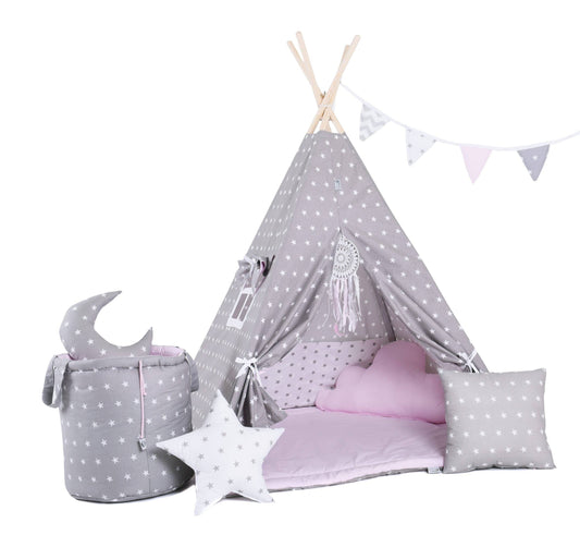 Ensemble de tipi pour enfant Rose Poudre