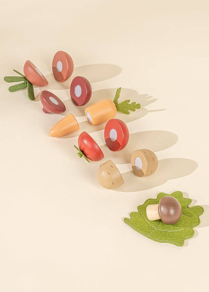 Set de jeu de légumes en bois