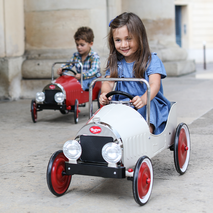 Voiture à pédales Blanche pour Enfant