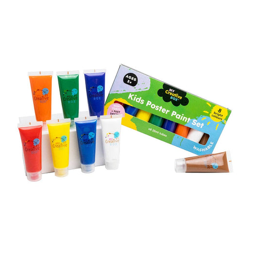 Set de peinture pour affiches + 8 couleurs - Jeu éducatif pour enfant