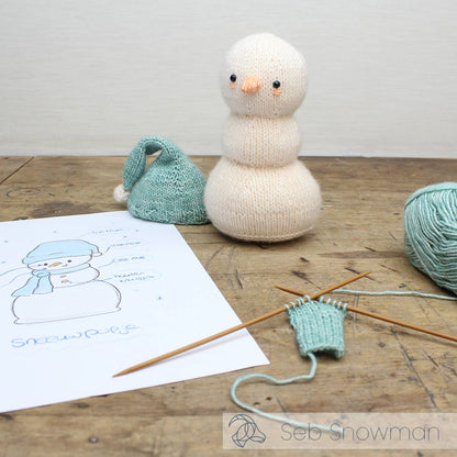 Kit de tricot DIY - Seb Snowman