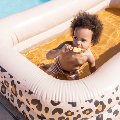 Piscine gonflable Imprimé Léopard Beige Swim Essentials - Jeu d'extérieure