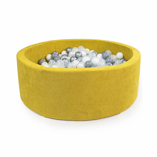 Ball-Pit Round Doux Yellow 90x30cm (+200 boules)