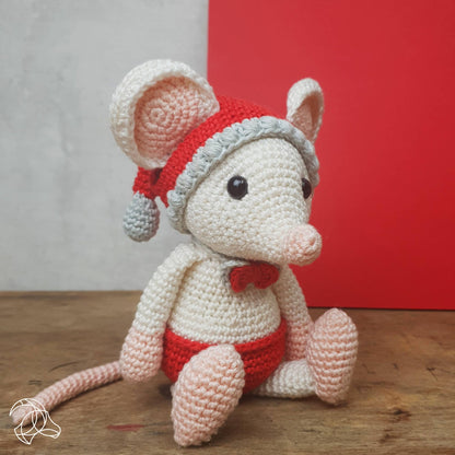 Kit de crochet à faire soi-même - Souris de Noël