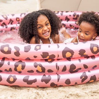 Piscine Gonflable Swim Essentials avec Imprimé Léopard Rose Doré - Jeu de Plein Air