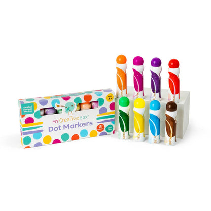 My Creative Box Marqueurs à points + Lot de 8 - Jeu éducatif pour enfant