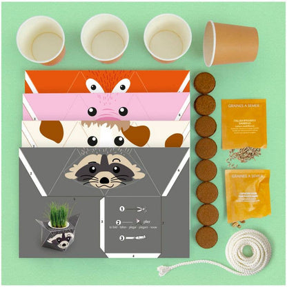 La farandole des animaux coffret d'activités - Kit créatif de jardinage Enfant