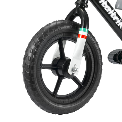 Pista Draisienne Acier + Roues 12 EVA Noire - Jeu de motricité pour enfant (2 à 5 ans)