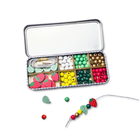 Kit de perles avec bracelet en forme de fraise