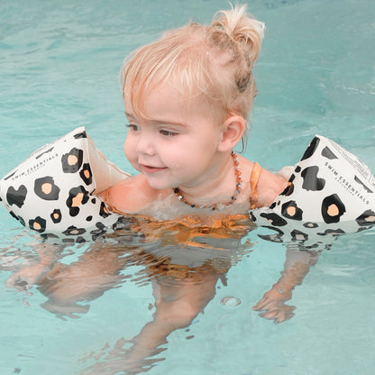 Brassards Beige Panterprint Swim Essentials - Accessoire de Natation ( 0-2 ans )