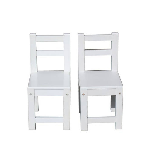 Ensemble de 2 chaises blanches standard