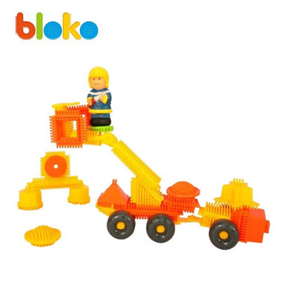 Coffret 100 Bloko + Caserne + 2 Pompiers - BLOKO 503635