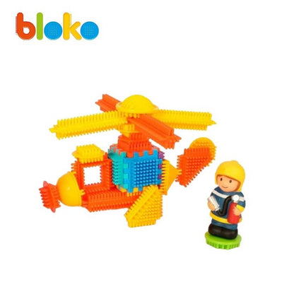 Coffret 100 Bloko + Caserne + 2 Pompiers - BLOKO 503635