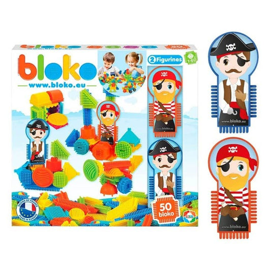 Coffret 50 Bloko + 2 Figurines Pods Pirates - BLOKO 503537