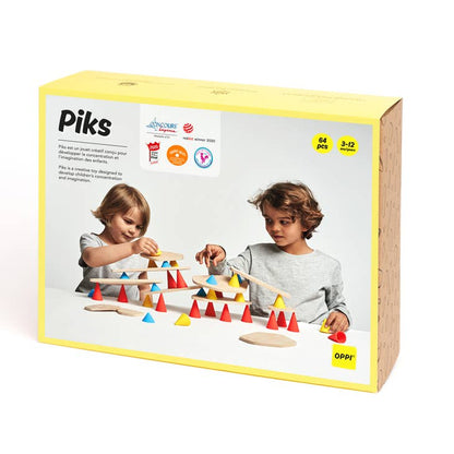 Piks Big Kit - Construction educational wooden toy