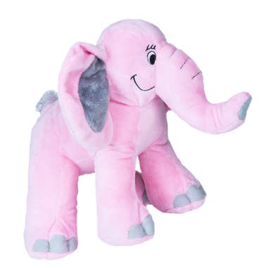 Éléphant rose enregistrable 15 pouces (enregistreur de rythme cardiaque pour bébé)