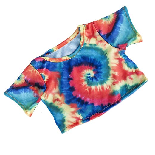 T-shirt en peluche pour poupée Tie Dye de 14 à 16 pouces, lot de 12